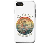 Femmes Qi Gong, Dessin rétro Historique Vintage, Harmony Coque pour iPhone SE (2020) / 7/8