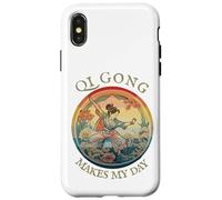 Femmes Qi Gong, Dessin rétro Historique Vintage, Harmony Coque pour iPhone X/XS
