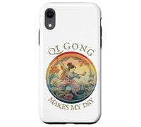 Femmes Qi Gong, Dessin rétro Historique Vintage, Harmony Coque pour iPhone XR