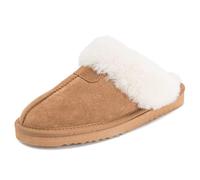 Femmes Réel Daim Australien Peau De Mouton Fourrure Chaleureux Mules - TAN39 - AYC0215