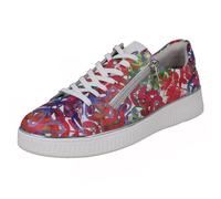 Femmes Remonte Cuir Souple Plateforme Floral Baskets Amovible Semelles - D2E02
