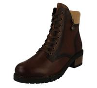 Remonte Dorndorf - Bottes à lacets D1A70 - Cuir et textile marron uni - 38 EU
