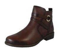 Femmes Remonte Polaire Doublé Cuir Bracelet Détaillé Bottines Fermeture Éclair,