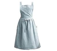 Femmes rétro littérature art coton lin croix arrière tablier fleuriste vestime de vestige
