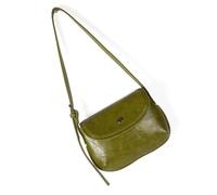 Femmes Rétro Sac à Messager en Cuir PU Corps Croisé Épaule Styles Coréens Sac à Main Selles Simple Commerciaux Femmes Rétro Épaule Bandoulière PU Cuir Messenger Pour Quotidien, vert