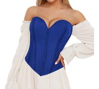 Femmes Rétro Vintage VictorianBustier Renaissance Crop Top Débardeur Corset