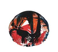 Femmes Réutilisable Stretch Hem Cheveux Chapeau Hawaii Photographe Amant DoubleWaterproof Bonnet De Douche Bonnet De Bain
