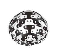 Femmes Réutilisable Stretch Ourlet Cheveux Chapeau Tai Chi Vache Drôle DoubleWaterproof Bonnet De Douche Bonnet De Bain