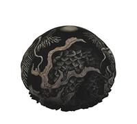Femmes Réutilisable Stretch Ourlet Cheveux Chapeau Twin Dragons Chine Japon Cluture DoubleWaterproof Bonnet De Douche Bonnet De Bain