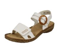 Femmes Rieker 628Z3 Boucle Détaillé Sandales à Lanières