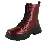 Rieker Femme W1870 Bottes de Motard, Rouge, 38 EU