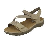 Rieker Sandales Femme 64870 – Plates confortables Beige – 42 EU / 8 UK