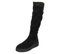 Femmes Rieker W1080 Hauteur Genou Plateforme Compensé Bottes