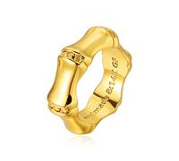 Femmes Ring Band Vacuum rempli simples bijoux de doigt de pile Taille du cadeau 6-8