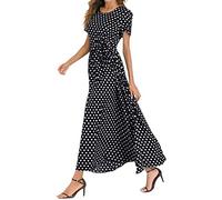 Femmes Robe de Travail Chic et Elegant l'église décontractée Impression en Chiffon à Manches Longues Paire avec Jupe Plissée Vêtements Élégant De Soie Chemise Imprimé Maxi Décontractée Robes B807