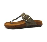 Femmes Rohde Mule Rodigo Cuir Courroie Plat - 61 Olive 40