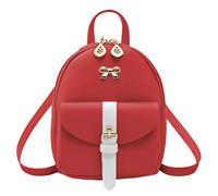 Femmes Sac à Dos de Mode Casual Petit Cuir PU Sac à Dos étanche Mini Sac à bandoulière avec Trou pour Casque pour Filles