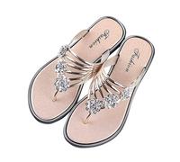 Femmes Sandales Compensées À Bout Ouvert Sandales Fond Épais Été Bohème Sandales Confortables Chaussures Vacances Plate-Forme Sandales Crossover Dames Slingback Sandales D'été Pas Cher EU Taille 36-42