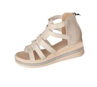 Femmes Sandales D'été Gladiateur Croisé Boucle Sangle Plate-Forme À Talons Hauts Sandales Chaussures Décontractées Mode décontracté à Lacets Femmes Chaussures Plage