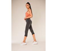 Femmes Short en Jean Capri 3/4 Bermuda Denim Pantalon Stretch Skinny