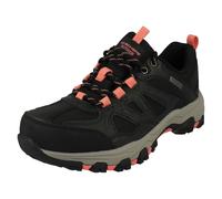 Skechers Femme Selmen-West Highland Baskets, Noir (Black Leather/Textile/Coral Trim Bkcc), 37 EU