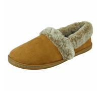 Femmes Skechers Mémoire Mousse, Bord Fausse Fourrure Pantoufles: Cosy Camp Team