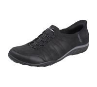 Skechers Baskets Femme Breathe Easy-Home Body Hands Free Slip-ins, noir microcuir/maille, taille 40 EU