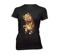 Femmes Slim Fit Tee-Shirt Tueur Winnie l'ourson Cartoon Golf Teddy Ours Winnie - Noir, L