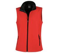 Femmes Softshell Gilet Fermeture Éclair Imprimable Femmes Acket Gilet RESULT