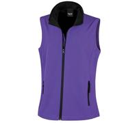 Femmes Softshell Gilet Fermeture Éclair Imprimable Femmes Acket Gilet RESULT