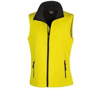 Femmes Softshell Gilet Fermeture Éclair Imprimable Femmes Acket Gilet RESULT