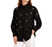 Femmes Souvenir cercles BLACK L