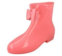 Femmes Spot On Brille dans le Noir Cheville Bottes