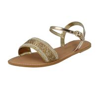 Femmes Spot On Collection Cuir Perlé - Sandales F0R896
