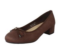 Femmes Spot On Court Talon Noeud Détaillé Escarpin 'F9r0152'