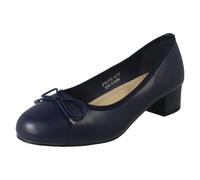 Femmes Spot On Court Talon Noeud Détaillé Escarpin 'F9r0152'