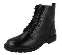 Femmes Spot On Dentelle Fermeture Éclair Talon Bas Décontracté Bottines Hiver