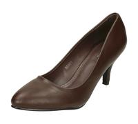 Femmes Spot On Mi Talon Escarpin Bout Pointu