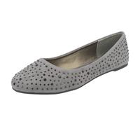 Femmes Spot On Plat Décontracté Strass Ballerines 'F8r0323'