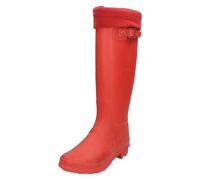 Femmes Spot On Polaire Doublé à Enfiler Synthétique Bottes Caoutchouc X1R170