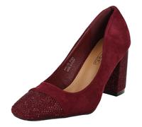 Femmes Spot On Strass Talon Et Embout Coqué Escarpin 'F9r0138'