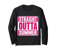 Femmes Straight Outta Summer Back To School First Day Girls Manche Longue