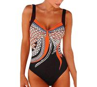 Femmes Summer Backless Sexy Print Maillot Bain Beachwear Siamese Maillot Bain Ensemble Bikini Shorts De Bain Enfant Maillot De Bain Une Pièce Décathlon