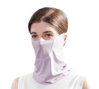 Femmes Summer Protective Oree Loop Cou plus chaud Protection solaire Protége de poussière Couvre de refroidissement Couverture Upf 50+ Protection solaire Sports extérieurs Face (Purple)