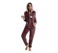 Femmes Supersoft Fleece Onesies Polaire Chaud Vêtement Nuit Adulte Costume Chaud Grenouillère Loungewear Douce Onesie Pajama Pyjama Décontracté Avec Capuche Combinaison Homewear Jumpsuit