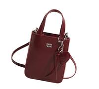 Femmes sur la main sur l'épaule supérieure Crossbodos Couleur Petit PU Messengers Retro Styles Corée Shoulder For Women Square Retro Crossbody, Rouge, Mass Beauty