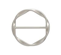 Femmes T-shirt Pinces à cravate Coquille en soie Anneaux Clip Mode Rond Cercle Ceinture Clip Ceinture Boucle Bagues de vêtements Question pour femmes T-shirt Pinces à cravate pour mode métal rond, 1