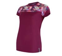 Femmes t-shirt Sensor Coolmax Impressionner plume violette M