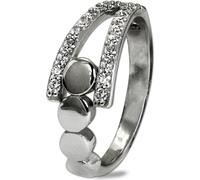 Femmes taille 54 17,2 anneaux SilberDream blanc argenté Bijoux anneaux D2SDR407W54