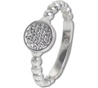 Femmes taille 54 17,2 anneaux SilberDream blanc argenté Bijoux anneaux D2SDR408W54